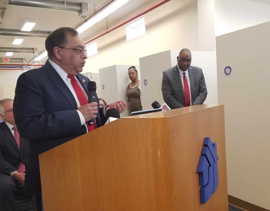 HUD Midwest Regional Administrator Joseph P. Galvin announces two CMHA resource opportunity centers are being designated "EnVision Centers."